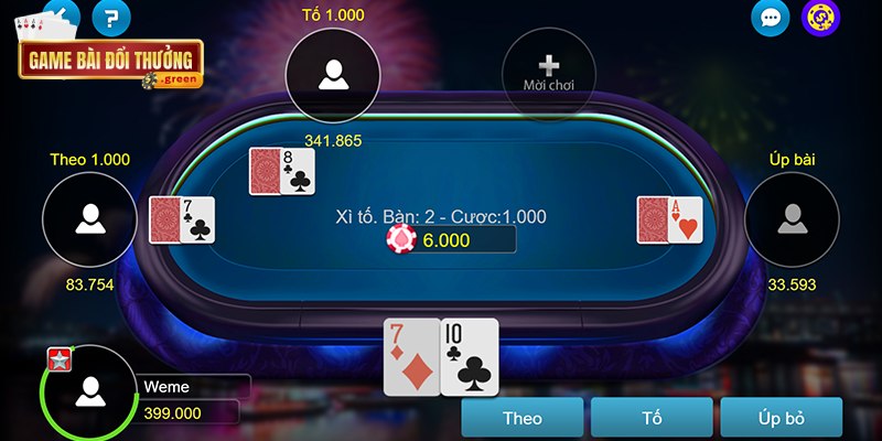 Xì tố đổi thưởng: Luật chơi, cách đánh & chiến thuật hiệu quả 5 Chơi Xì tố, kỹ năng quyết định chiến thắng