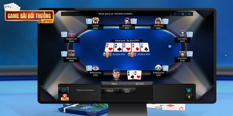 Poker online, tựa game bài thu hút đông đảo người chơi